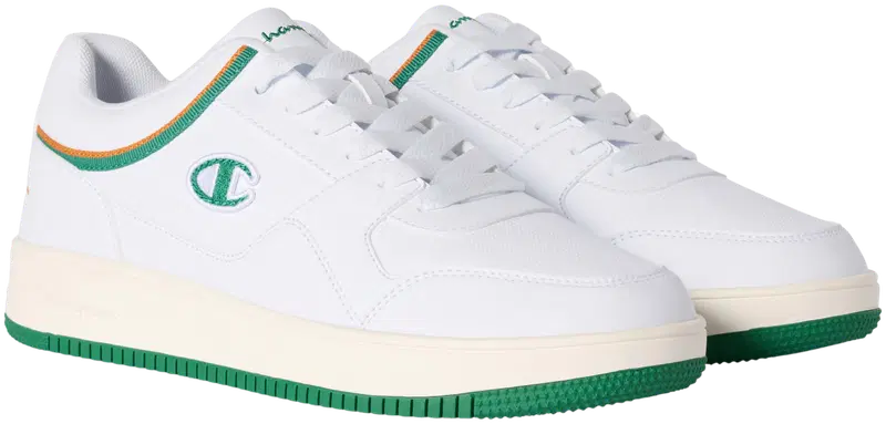 Мужские кроссовки Champion RD18 White Green Low (размер 47,5, цвет белый/зеленый)