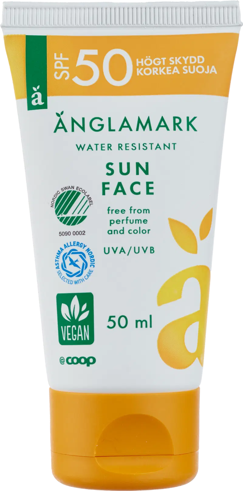Änglamark Sun face Cream SPF50 солнцезащитный крем для лица 50 мл