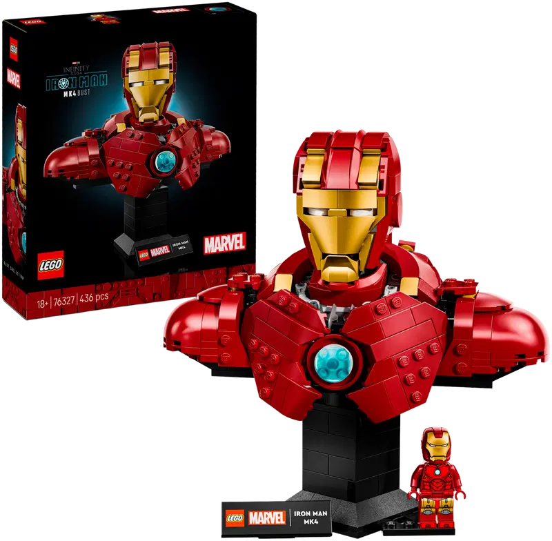 LEGO® Marvel 76327 Бюст Железного человека MK4, строительный набор
