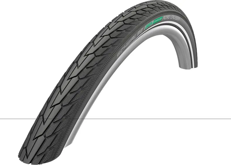 Внешняя покрышка для велосипеда Schwalbe Road Cruiser 28" 42-622 м/выс. (цвет Черный/отражатель)