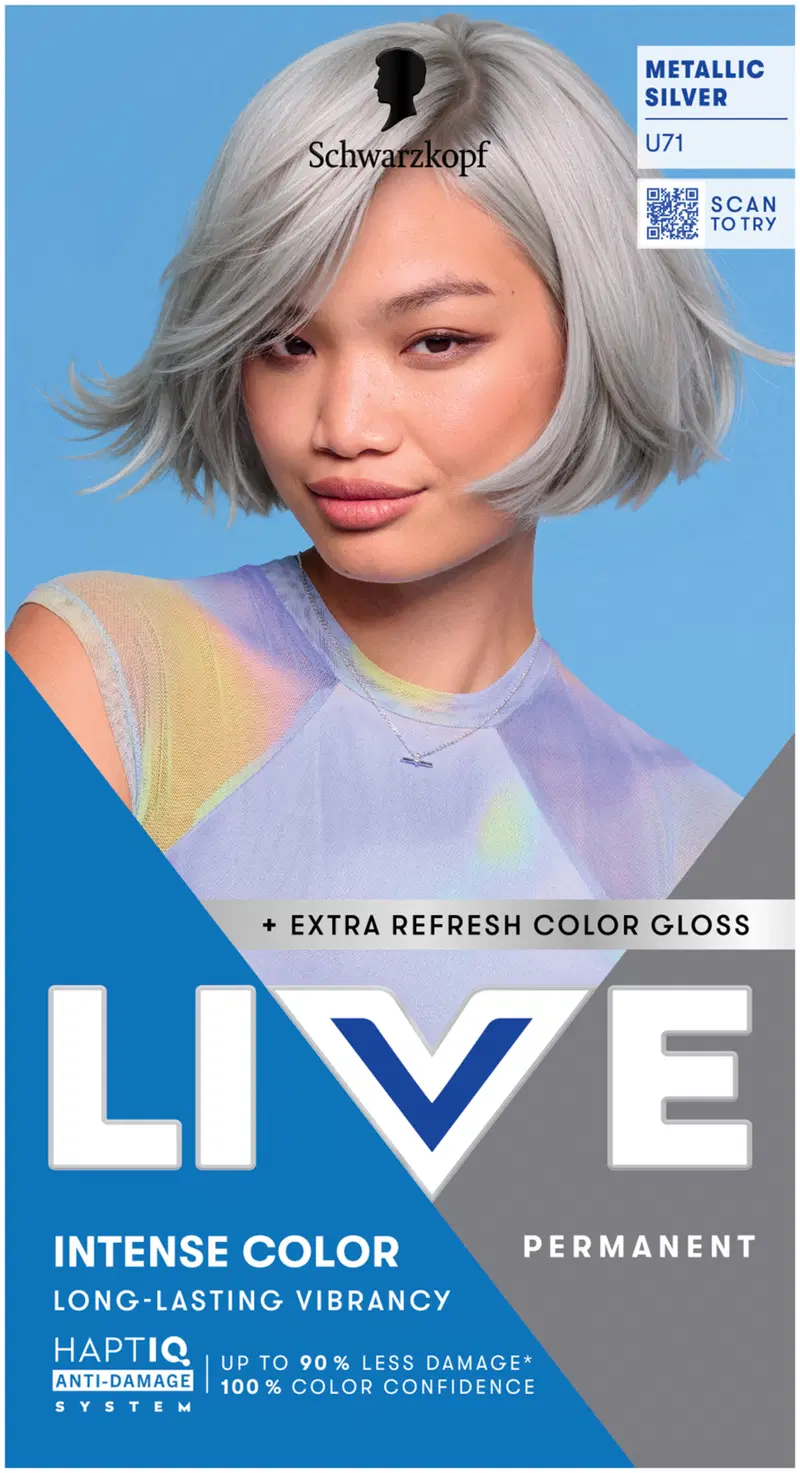 Schwarzkopf LIVE U71 Серебристый металлик
