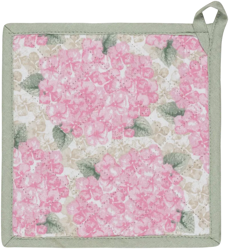Прихватка для дома Hydrangea 22 x 22 см розовый (цвет l.розовый/бежевый/белый/зеленый)