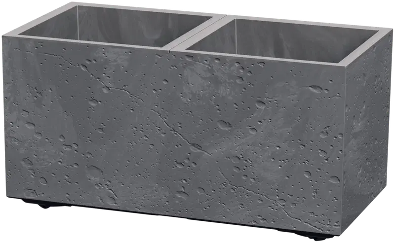 Горшок Prosperplast Sierra Case бетонный серый (цвет безе)