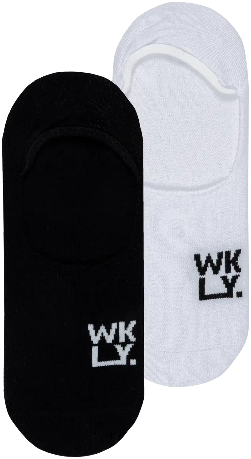 ВКЛ. носки унисекс 193W062603, 2 шт. (размер 39-42, цвет Черный/белый)