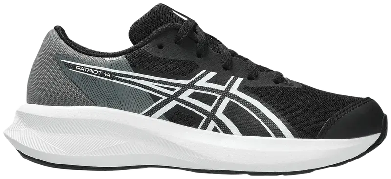 Детские кроссовки Asics Patriot 14 GS (размер 2, цвет Черный/белый)