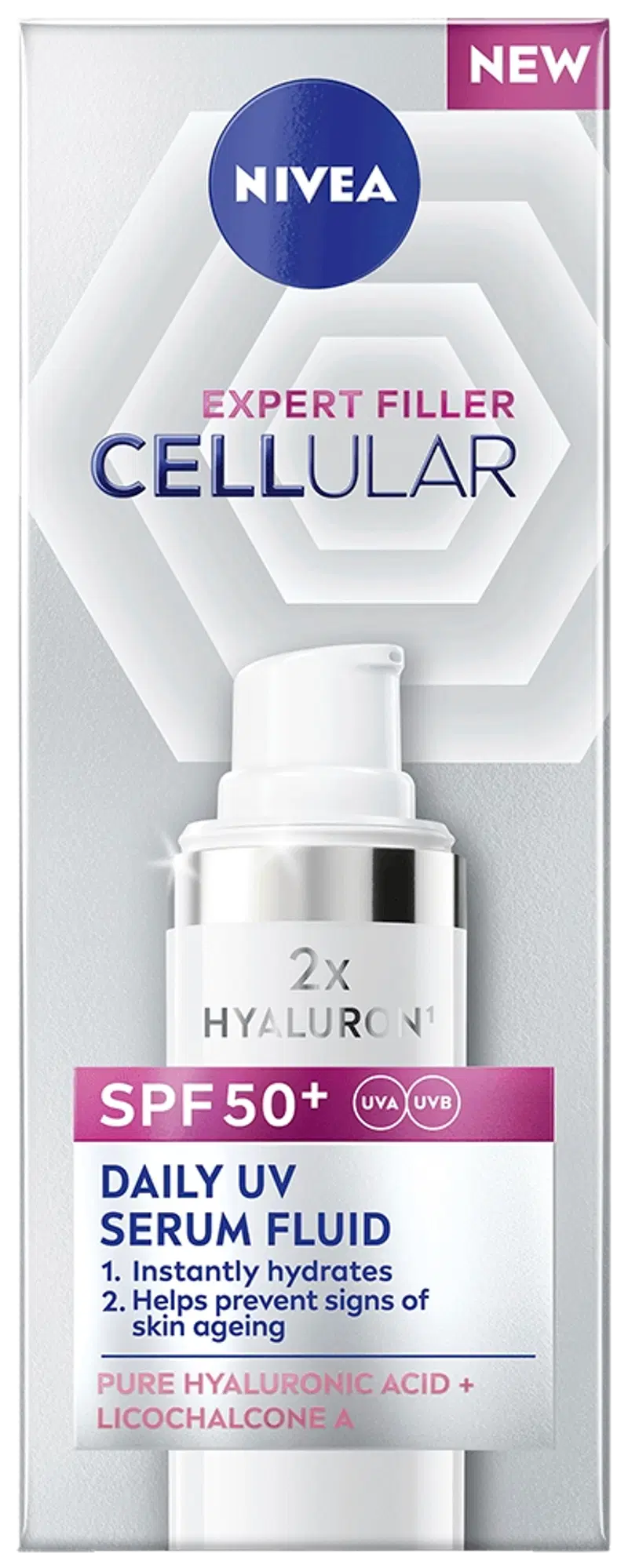 NIVEA 30 мл Cellular Expert Filler Daily UV Fluid Serum Fluid SK50 дневной крем-сыворотка