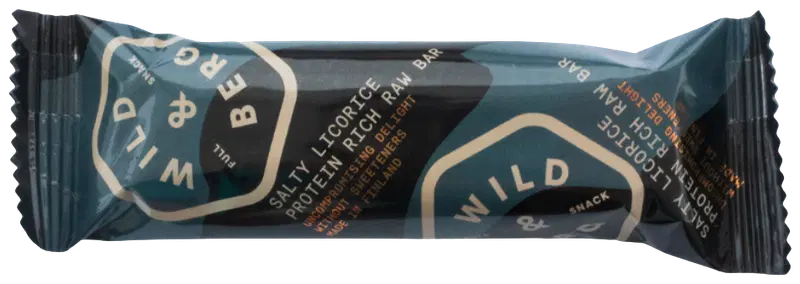 Полноценный снек Wild&Berg с солодкой и лососем, богатый белком, 40 г