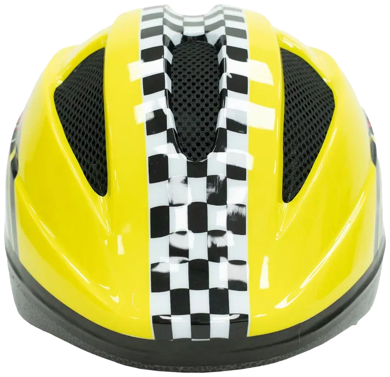 Первый детский шлем Jupiter Y-03 Racing Car желтый 46-52 см
