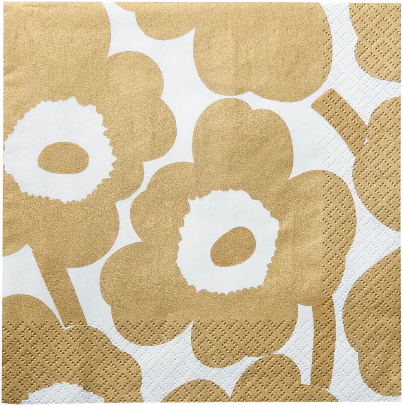 Салфетки Marimekko Unikko золотые 20шт/33см