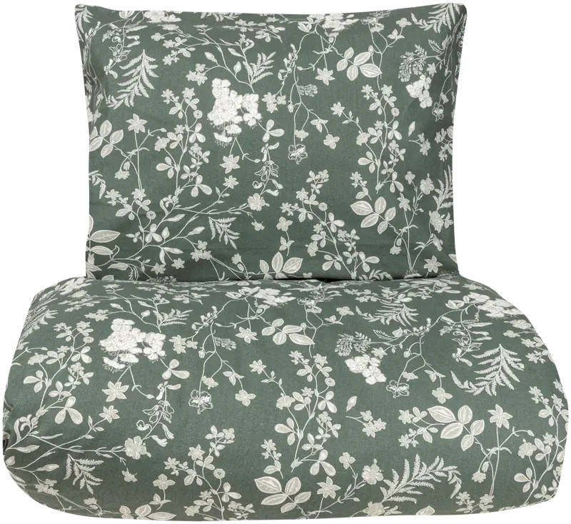 Xtra комплект пододеяльников Tapovan 51493 150 x 210 + 55 x 65 см зеленый (цвет зеленый/белый)