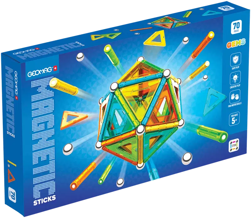 Geomag Gems Магнитный конструктор 70 деталей