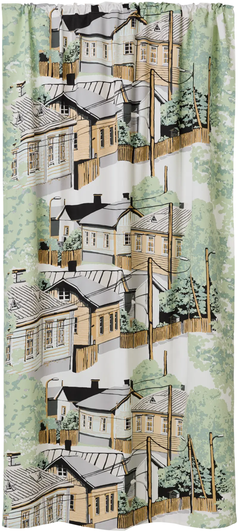 Боковая штора Vallila Neighbourhood 140х250 см мятный (цвет мята)