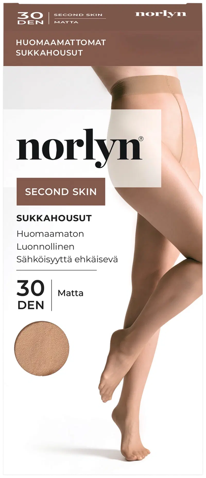 Женские колготки Norly Second Skin 30 ден. (размер 36-40, цвет Песок)