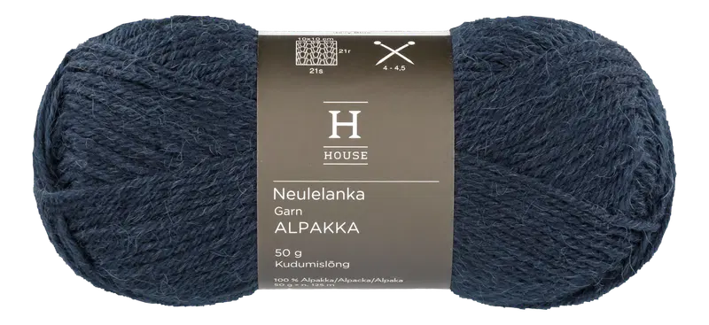Пряжа для домашнего вязания Alpaca 710234 50 г Navy Blue 5048 (цвет темно-синий)