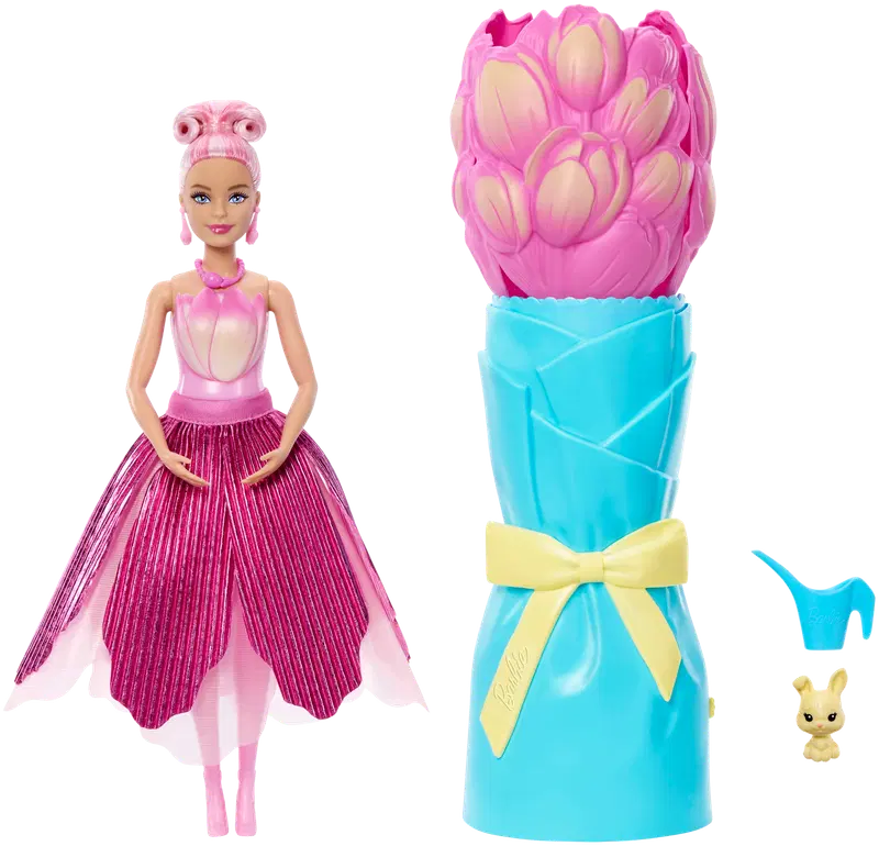 Кукла Barbie Flower Surprise розовая