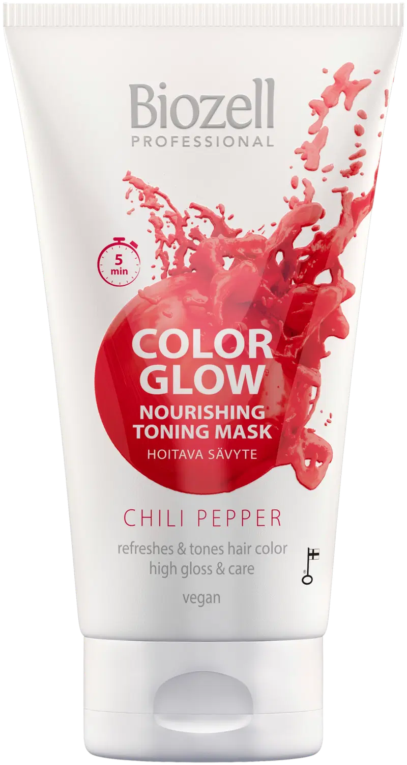 Biozell Color Glow Питательная тональная маска Mask Chili Pepper 150мл