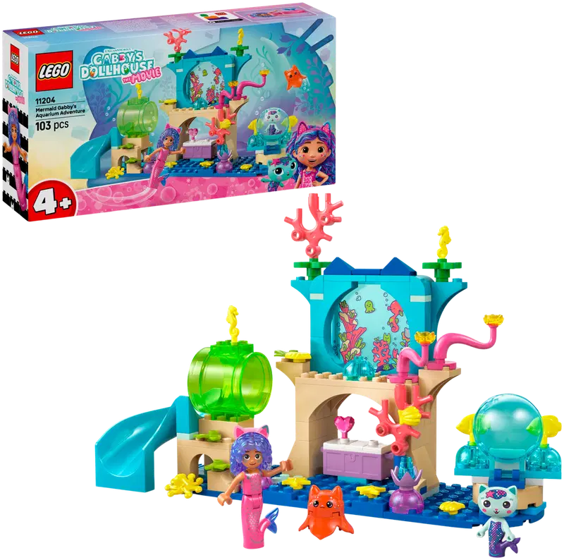 LEGO Gabby's Dollhouse 11204: Приключения русалки Габби в аквариуме