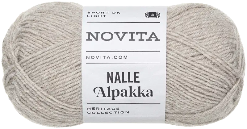 Пряжа Novita Тедди Альпака 50г песок 060 (цвет песок)