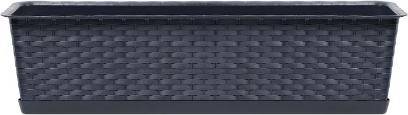 Балконный ящик Prosperplast Ratto 80 см серый (цвет Антрацит)