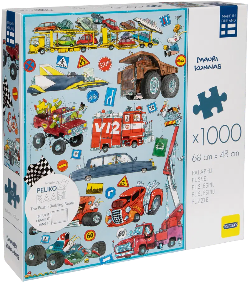 Пазл Peliko Mauri Kunnas 1000 возвращается Fun Cars