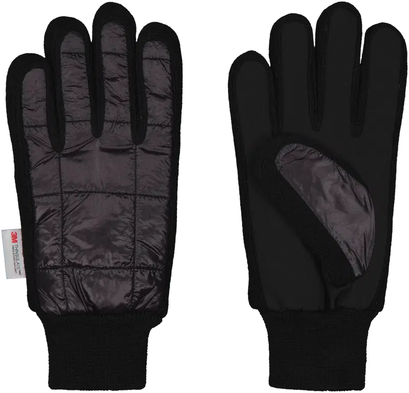 Варежки домашние женские 216Х062527 (размер L/XL, цвет ЧЕРНЫЙ)