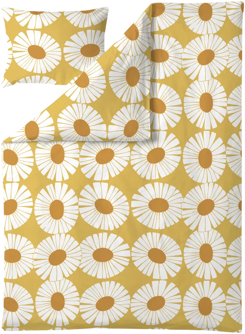 Комплект пододеяльников Finlayson Valo 150X210+50X60 желтый/белый (цвет желтый/белый)