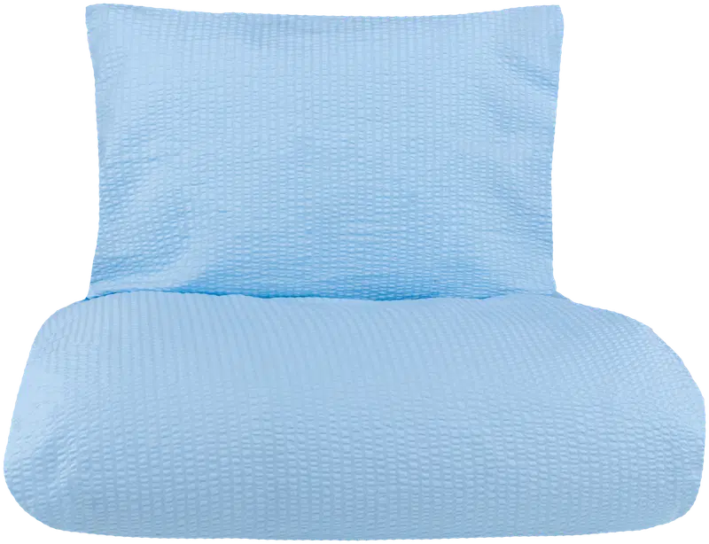 Комплект пододеяльников для дома Seersucker 150x210 см голубой (цвет светло-голубой)