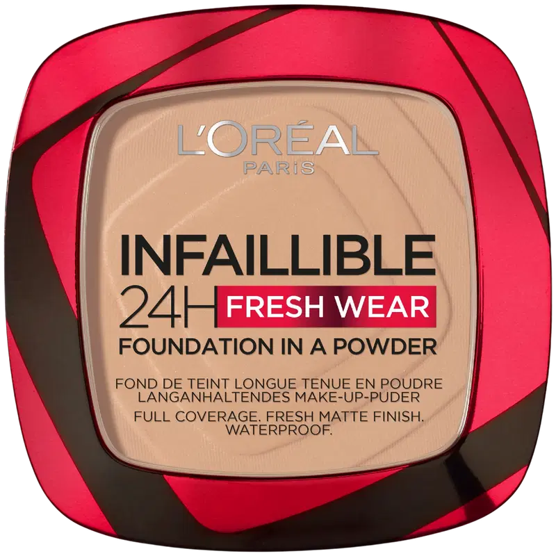 L'Oréal Paris Infaillible 24H Fresh Wear Тональный крем в пудре теплого оттенка 30 мл (цвет Теплый подтон)