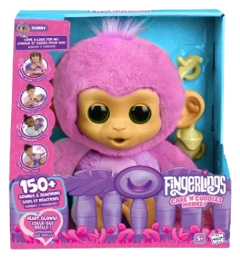 Care N Cuddles Monkey розовый