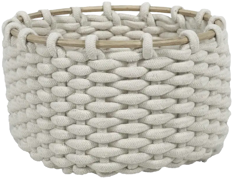 Корзина для дома Braid круглая L (цвет от белого)