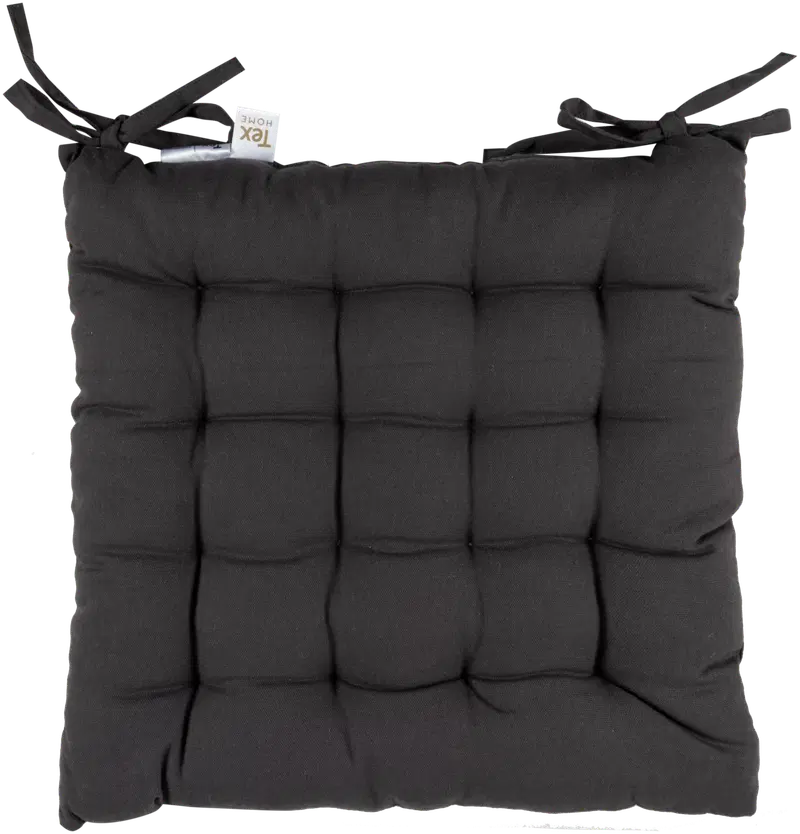 Подушка на сиденье Tex Home Galette 38x38 см темно-серая (цвет серый темный)