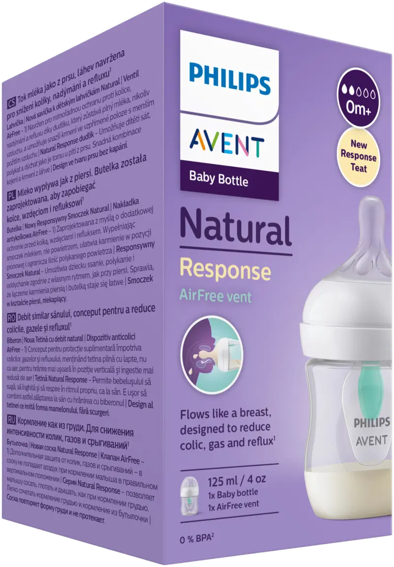 Philips Avent Natural Response Airfree SCY670/01 детская бутылочка 125 мл