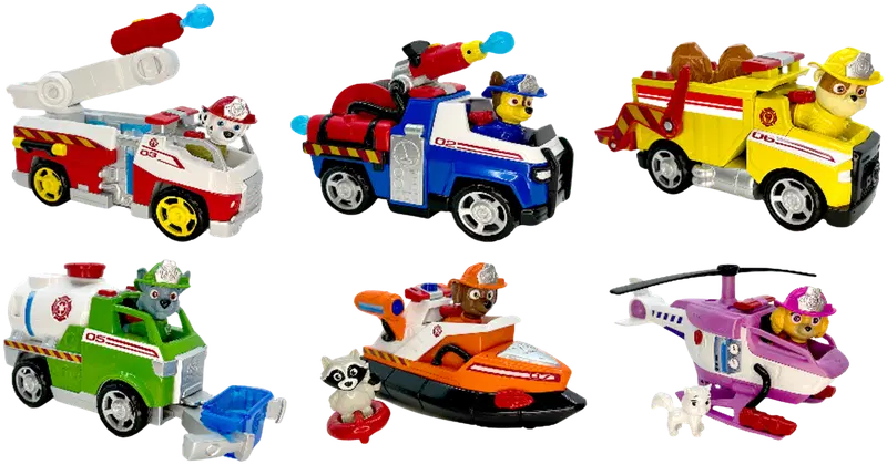 Ассортимент пожарно-спасательных машин Paw Patrol