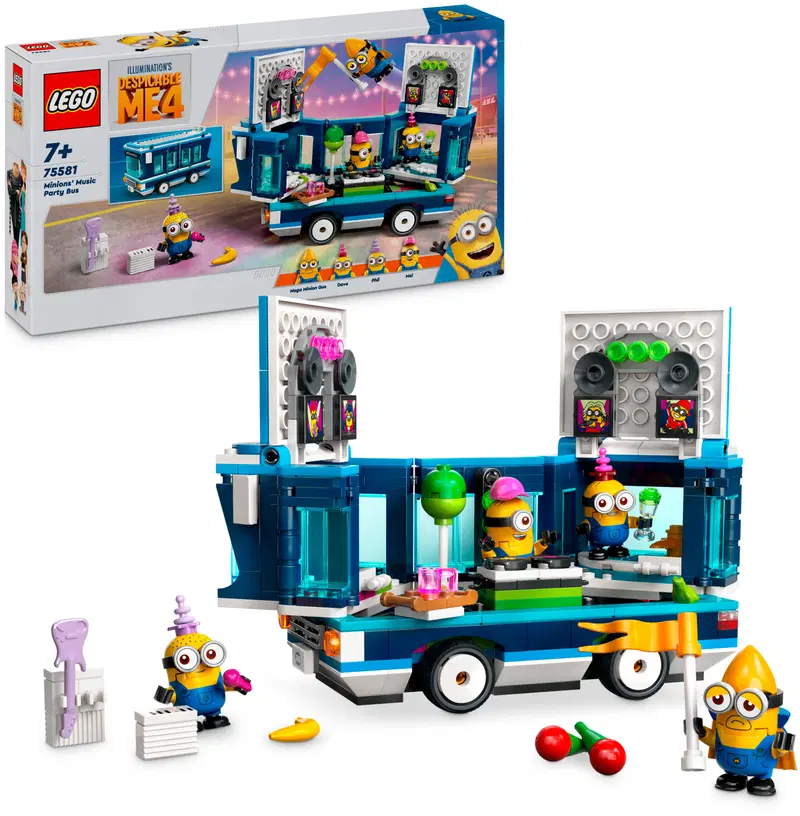 LEGO® 75581 Музыкальный автобус для вечеринок «Озорство 4 Henchmen»