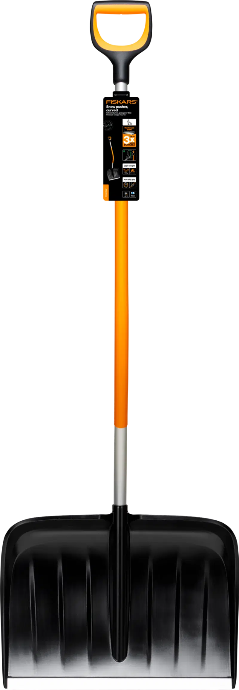 Снегоочиститель Fiskars X-Series изогнутый (цвет ЧЕРНЫЙ)