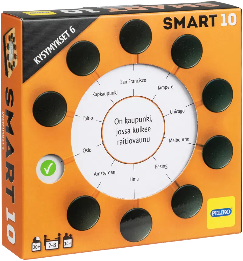 Информационная игра «Пелико» Smart10 Вопросы 6 (цвет Апельсин)