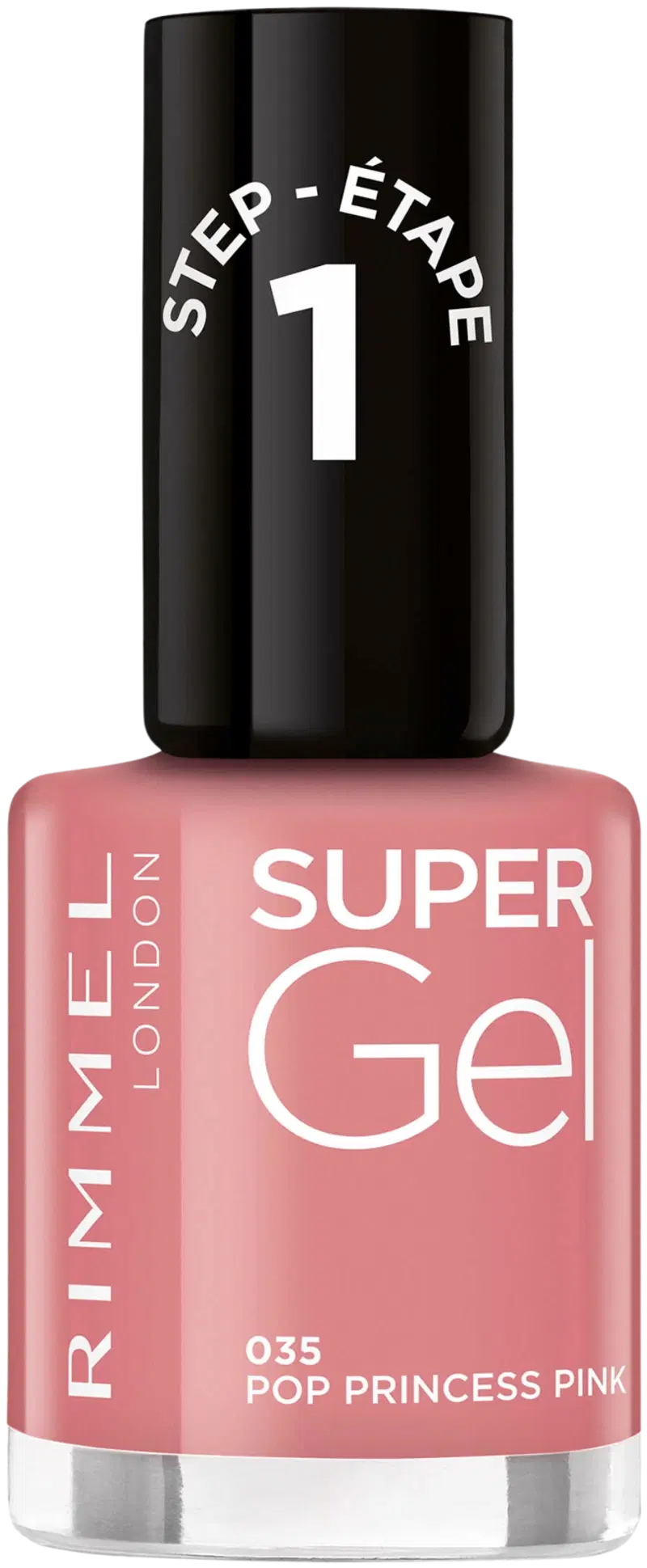 Лак для ногтей Rimmel Super Gel 035 Pop Princess Розовый 12 мл (цвет Поп-принцесса Пинк)