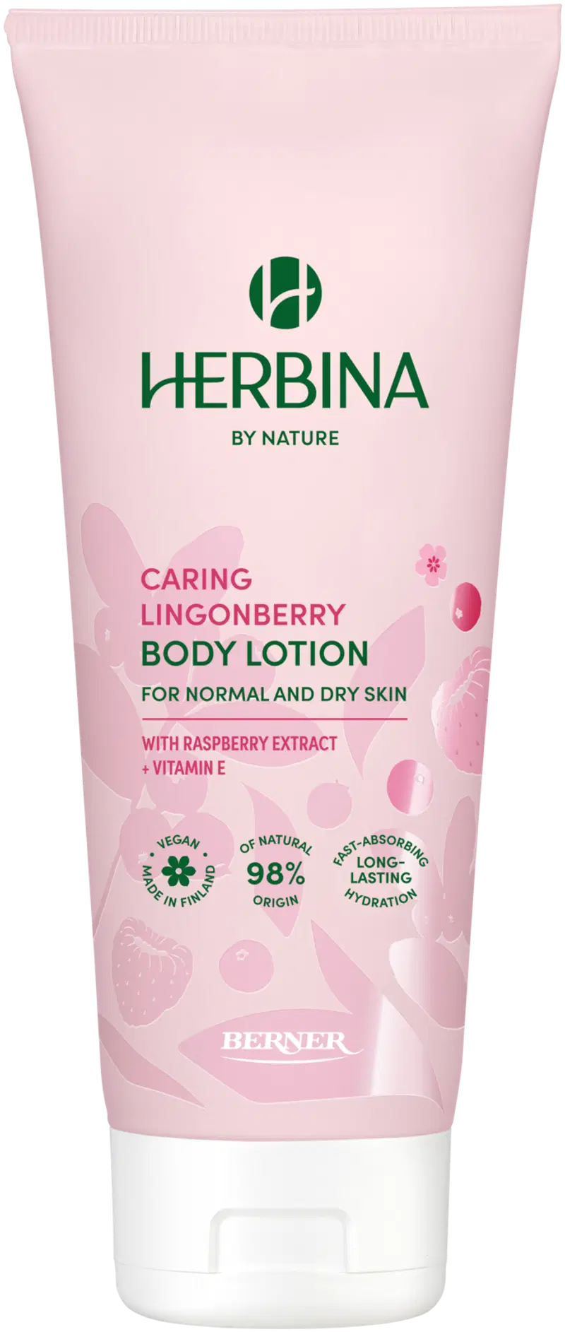 Herbina 200мл крем для тела Уход за брусникой