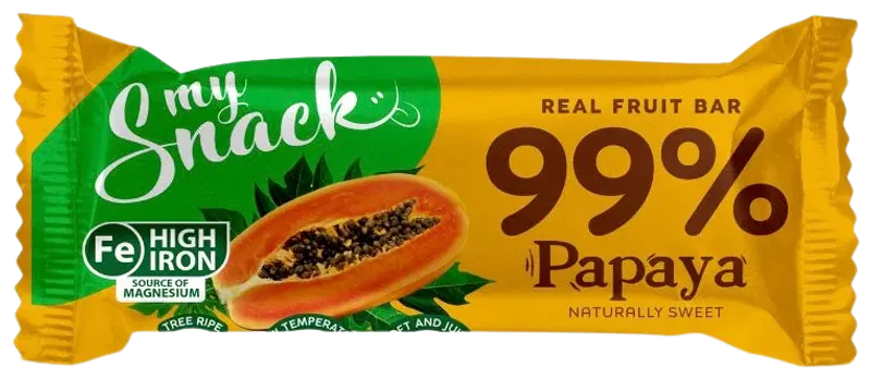 Батончик MySnack 99% Папайя 30г