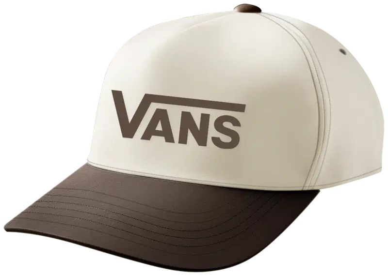 Мужская кепка Snapback с логотипом Vans Drop V (размер ОДИН РАЗМЕР, цвет Винтажное какао)