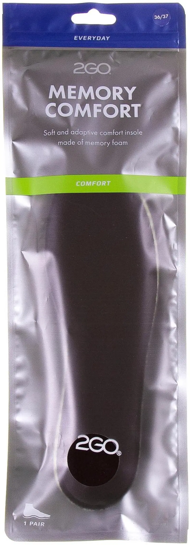 Стелька 2GO MEMORY COMFORT, РАЗМЕР 36/37
