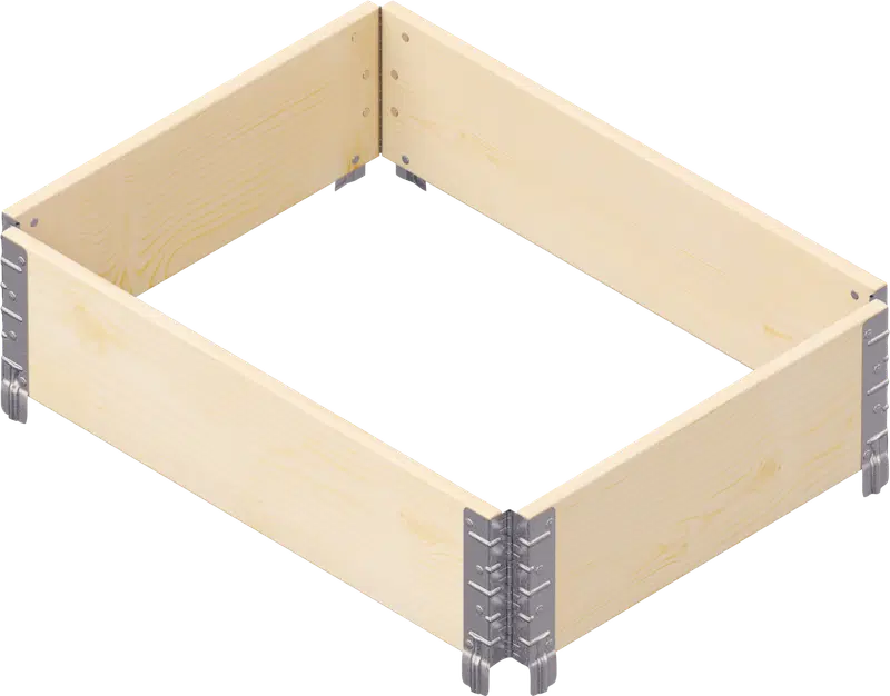 GardenBox ECO бортик для поддона 80 x 60 см цвет дерева (цвет бесцветный)