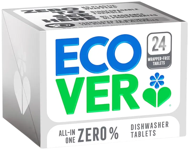 Ecover All-In-One Zero% Таблетки для посудомоечной машины 0,42 кг 24 шт.