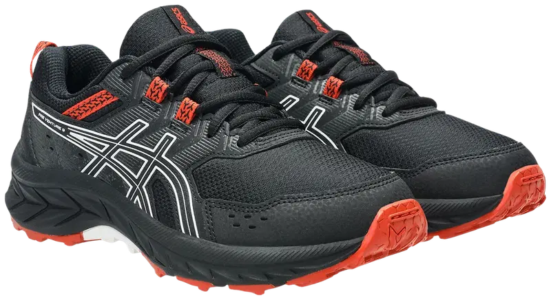 Детские кроссовки Asics для бега по пересеченной местности Pre Venture GS (размер 1,5, цвет Черный/белый)