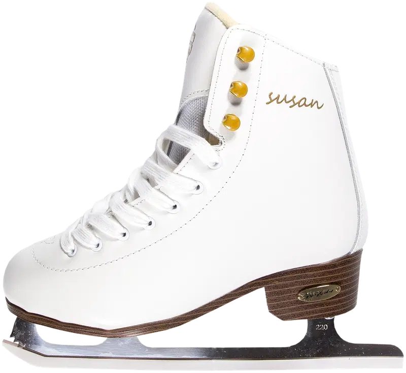 Фигурные коньки Brand Sports Susan (размер 33, цвет Белый золотой)