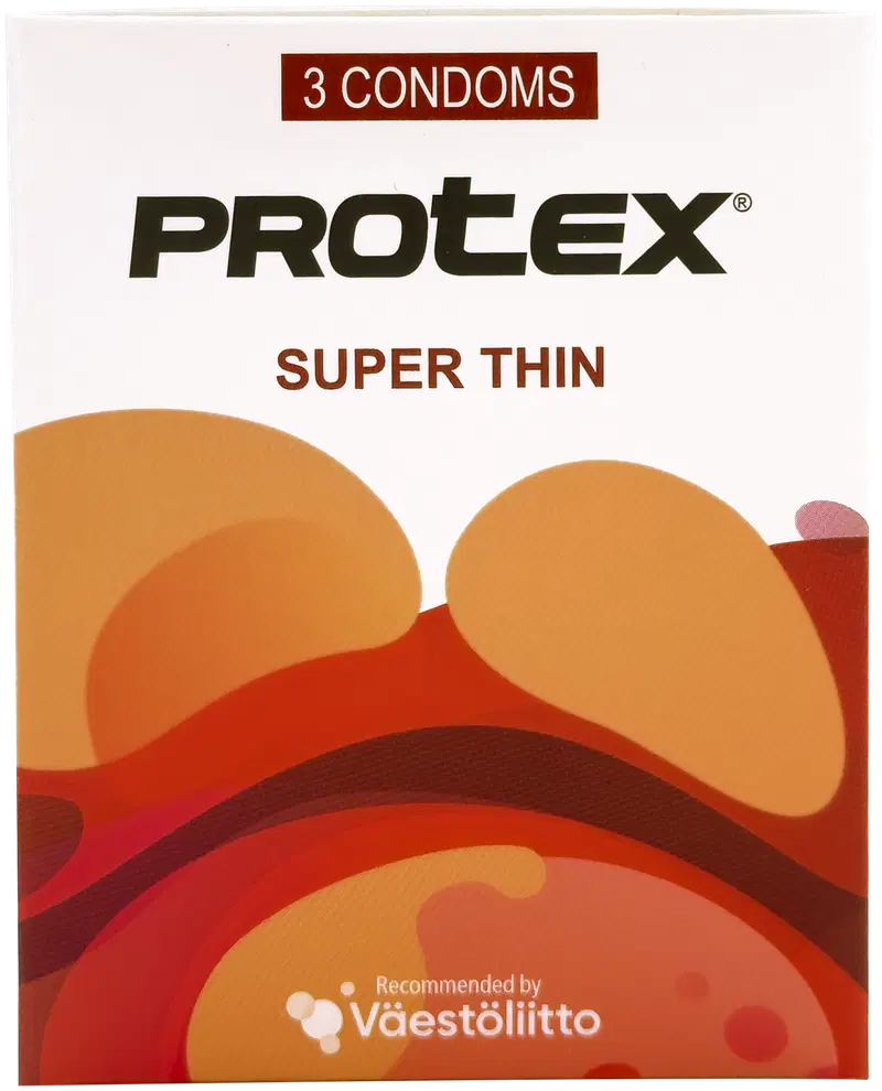 Protex® SUPER THIN — тонкие презервативы.