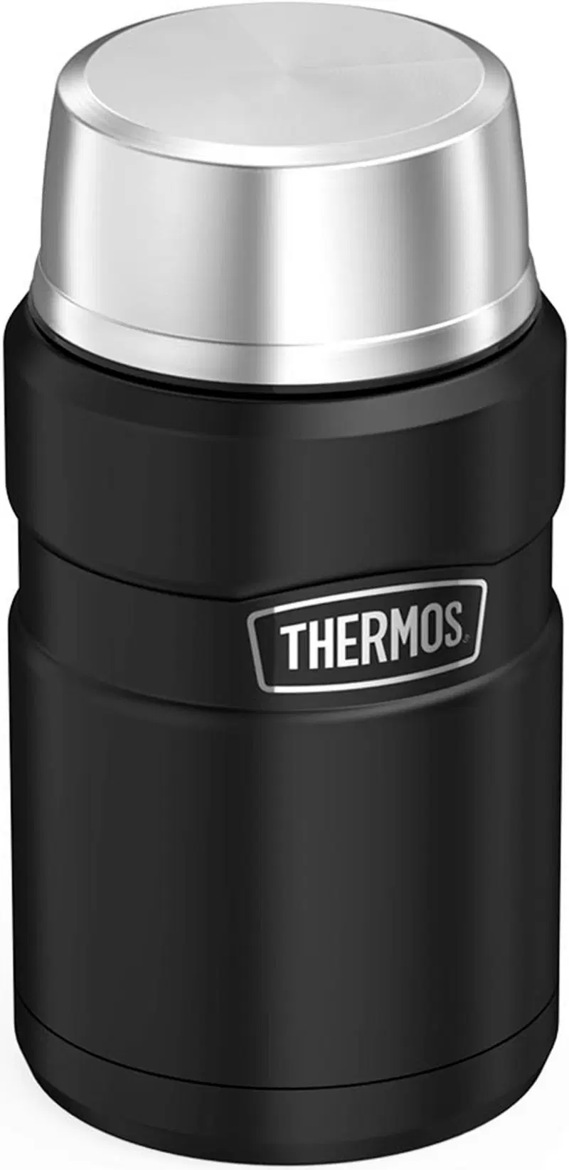 Термос пищевой термос Нержавеющая сталь King 710 мл (цвет Матовый черный)