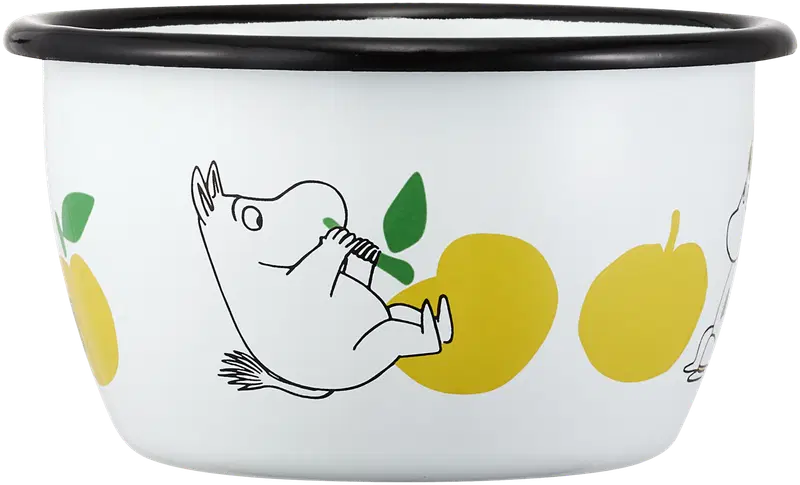Эмалированная миска Muurla Moomin Iloiset omput 3 дл, желтая