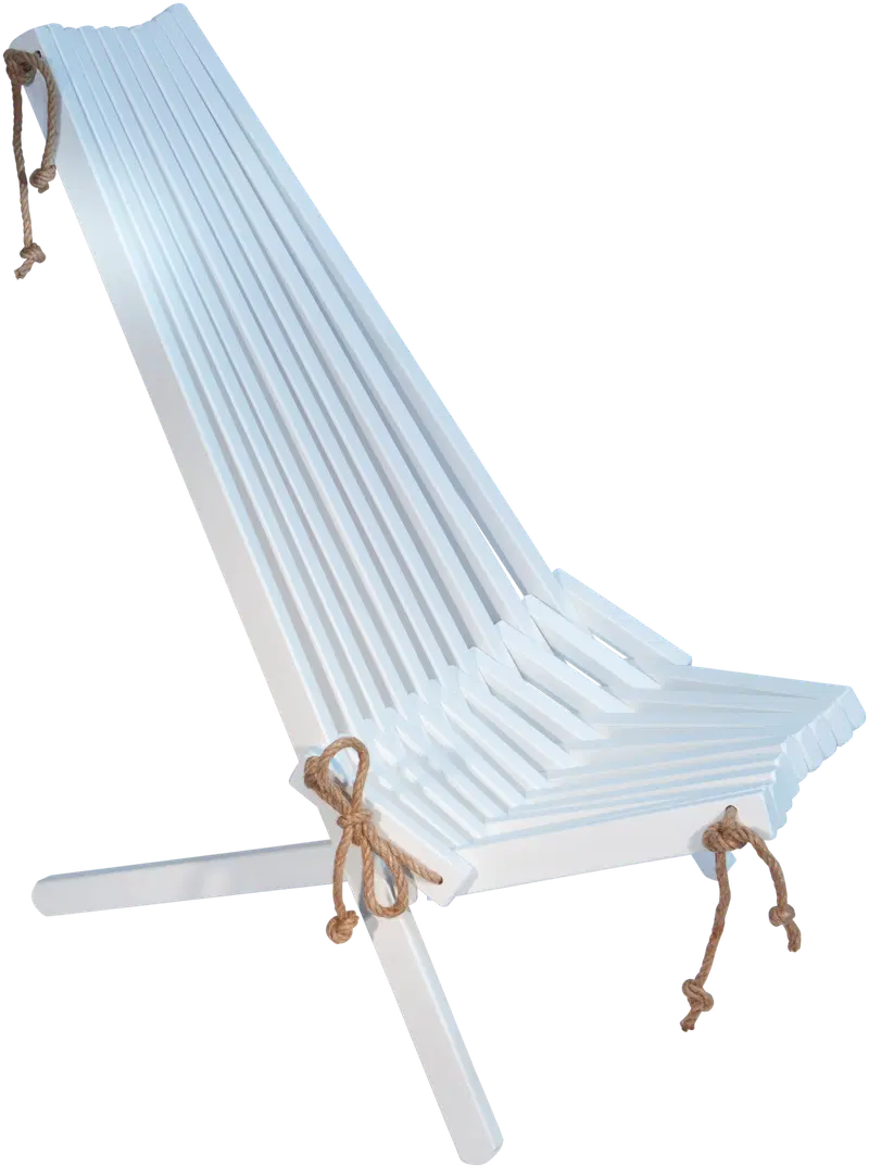 EcoFurn® Eco стул + подушка, береза, окрашенная в белый цвет (цвет белый)