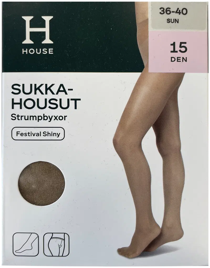 Колготки женские House Festival Shiny 15 den Sun, размер 40-44 (размер 36-40, цвет Солнце)
